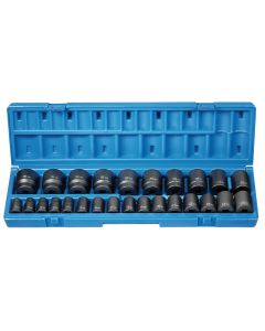 GRE1726M image(0) - 26 PC 1/2" DR 12 POINT STANDARD LENGTH METRIC SET