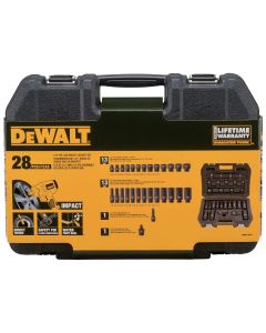 DWTDWMT19244 image(0) - DEWALT 28PC SAE 1/2"DR IM SOCKET COMBO SET