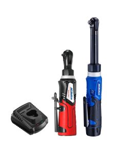 ACDARW1218-K18 image(0) - ACDelco ARW1218-K18 G12 Series 12V Li-ion Cordless 3/8" Extended Ratchet Wrench & ¼" Ratchet Wrench Combo Tool Kit