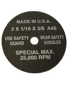 SGT94860 image(0) - 5PK CUTOFF WHEEL 3" X 1/16 X 3/8 5PK