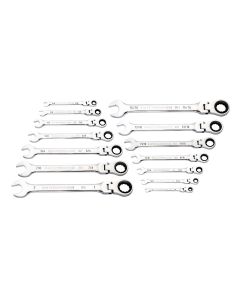 KDT86759 image(0) - 14 Pc 90T 12 PT SAE Flex Combi Ratchet Wrench Set