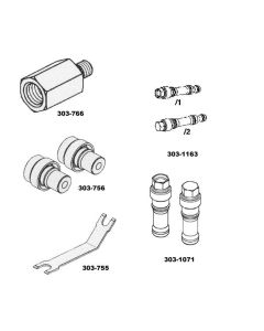 OTC303-S1199 image(0) - 6L INJECTOR PRESSURE RAIL SET