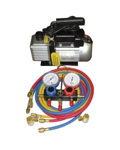 FJCKIT6 image(0) - VACUUM PUMP AND GAUGE SET