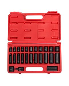 SUN3325 image(0) - SOCKET SET, 3/8" DRIVE SAE IMPACT SET 25 PCS