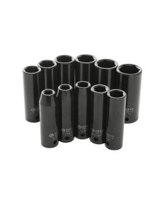 WLMM590DB image(0) - 11 Pc 1/2" Dr SAE Deep Imp Skt