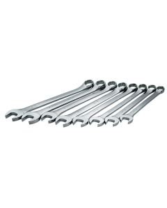 WRENCH SET COMBINATION 8 PC SAE LONG HI POLISH