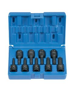 GRE1200T image(0) - 3/8" Drive 9 Piece Internal Torx Impact Driver Set