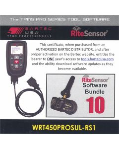 BATWRT450PROSULRS1E image(0) - 1 Year Software License for the Tech450PRO w/ 10 RITE-SENSORS