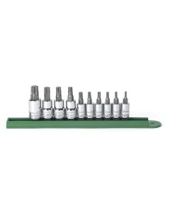 KDT80722 image(0) - 10PC TORX BIT SOCKET SET