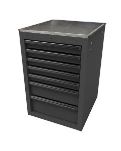 HOMBK08022070 image(0) - Homak Manufacturing RS PRO 22 in. 7-Drawer Side Cabinet, Black