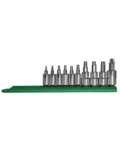 MAY16014 image(0) - 10PC Tamperproof TORX Socket Bit Set