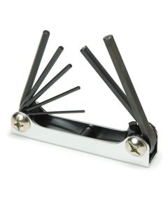 TIT12708 image(0) - 7PC FOLDING METRIC HEX KEY SET