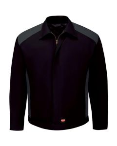 Men's Perform Crew Jacket Black/Charcoal-Large