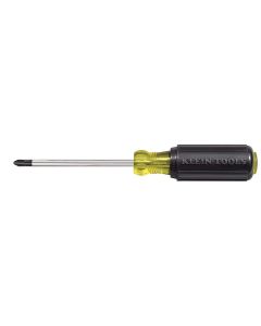 KLE603-4 image(0) - Klein Tools Screwdriver cushion-grip Round-Shank Phillips #2 4"x8-5/16"