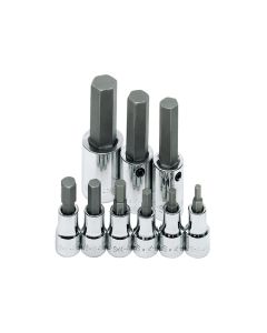 SKT19734 image(0) - SOCKET HEX BIT SET 3/8IN. DRIVE 9PC METRIC