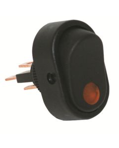 JTT2702-4J image(0) - 16 Amp 12V Amber Oval Rocker