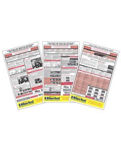 KEN39998 image(0) - 3 Pc. OSHA Wall Chart Set