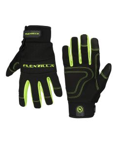 LEGGH300XL image(0) - Flexzilla® High Dexterity General Purpose Gloves, Synthetic Leather, Black/ZillaGreen™, XL