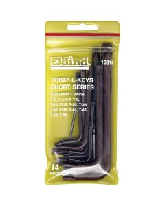 EKL10814 image(0) - TORX-L-KEY 14 PC. SHORT TORX L-KEY VINYLE POUCH