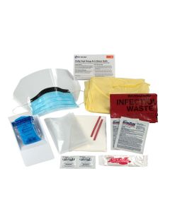 BBP Spill Clean Up Kit Single Use Tray