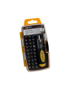 WLMW9159 image(0) - Ratcheting Screwdriver Set, 38-Piece, Stubby Drive