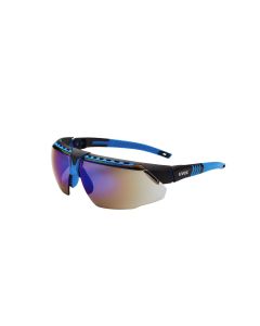 UVXS2873 image(0) - Uvex Avatar Glasses Blk/blue, Blue Mir Hc