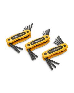 KDT83512 image(0) - 25PC SAE/METRIC TORX FOLDING HEX KEY SET