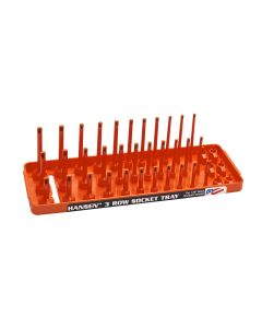 HNE14053 image(0) - 1/4" SAE 3-Row Socket Tray - Orange