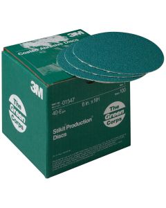 MMM1547 image(0) - PRODUCTION DISCS STIKIT GREEN CORPS 40E 6IN 100/BX