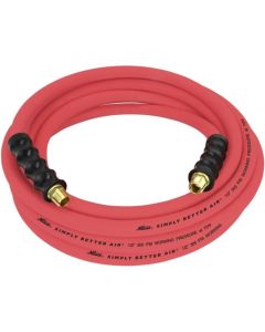 MILULR122538 image(0) - Milton Industries 1/2" x 25' Ultra Lightweight Rubber Hose (w/ 3/8" NPT ends)