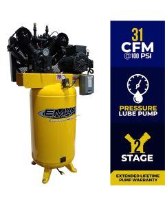 EMXEI07V080V1 image(0) - Compressor 7.5 HP 2 Stage 1 Phase Vert.80 Gal