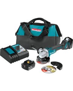 MAKXAG04T image(0) - 18V LXT Brushless Cordless 4.5/ 5" Cut-Off, Angle Grinder Kit