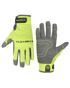 LEGGH202M image(0) - Flexzilla® Garden General Purpose Gloves, Synthetic Leather, Gray/ZillaGreen™, For Women, M