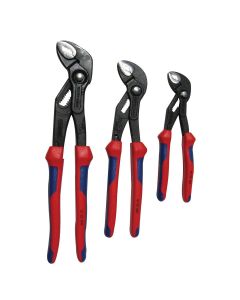 KNP3X8702 image(0) - KNIPEX 3PC COBRA CUSHION GRIP PLIER SET