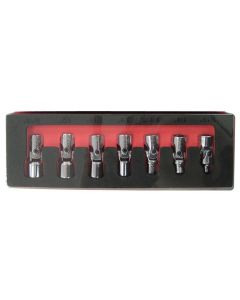 AST7407 image(0) - 7pc Flex Socket Set-6 Point SAE