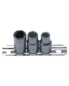 LTI4850 image(0) - Milton Industries LTI Tool By MIlton 3/8" Drive 3-Piece Twist Socket Transmission Drain Plug Removal System