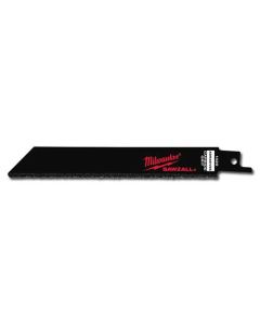 MLW48-00-1420 image(0) - Milwaukee Tool 3-PK OF 6" TUNGSTEN CARBIDE GRIT SAWZALL BLADES