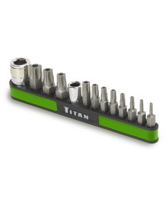 TIT16113 image(0) - 13-PC TAMPER RESISTANT TORX BIT SET