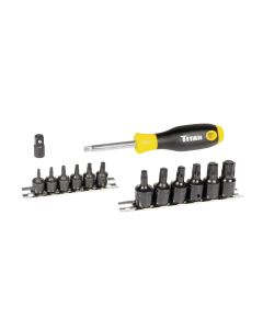 TIT16190 image(0) - 14-PC TORX BIT SOCKET SET