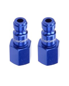 LEGA72430C-2PK image(0) - C 1/4" Blue Plug 1/4" FNPT 2pk