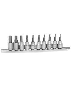 WLMW1387 image(0) - 10 Pc SAE Hex Bit Socket Set