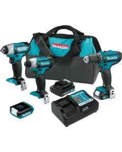 MAKCT411 image(0) - 12V CXT 1.5 Ah Cordless 4-Piece Combo Kit