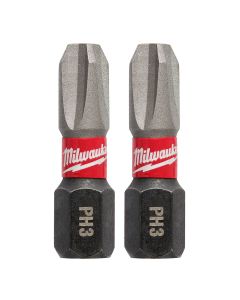 MLW48-32-4282 image(0) - Milwaukee Tool SHOCKWAVE Insert Bit Phillips #3 (250 Pk)