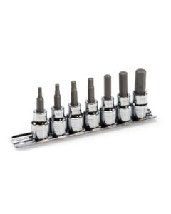 JSP78373 image(0) - 7-Piece 3/8-Inch Drive Hex Bit Socket Set