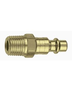 AMFCP21B-10 image(0) - 1/4" Coupler Plug with 1/4" Male thread I/M Industrial Brass- Pack of 10