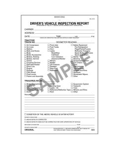 TMRDVIR image(0) - Detailed Driver Vehicle Inspection Report