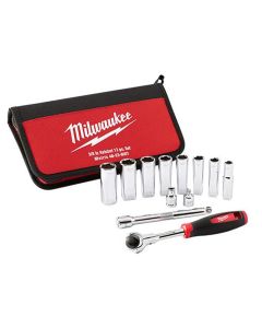 MLW48-22-9001 image(1) - Milwaukee Tool 12pc 3/8" Drive Metric Socket Set