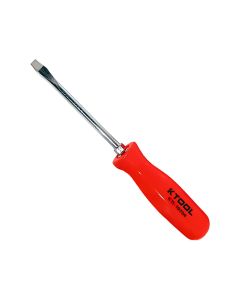 KTI19704 image(0) - K Tool International 4 in. Slotted Screwdriver with Orange Handle (EA)