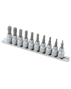 TIT16170 image(0) - 10-PC 3/8" DR METRIC HEX BIT S