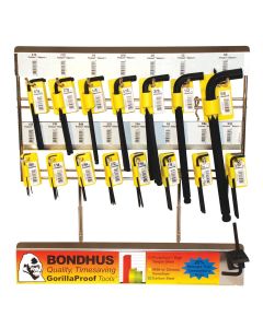 BND18250 image(0) - 15PC SAE Hex Key Metal Display Rack